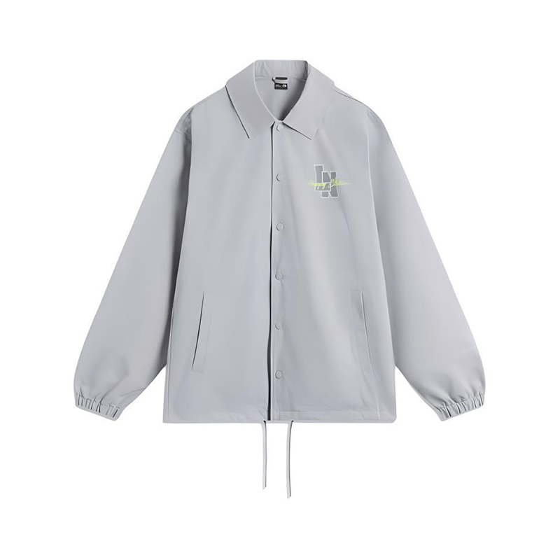 李宁正品都市轻运动系列男子纯色单排扣翻领夹克外套AFDU547-4