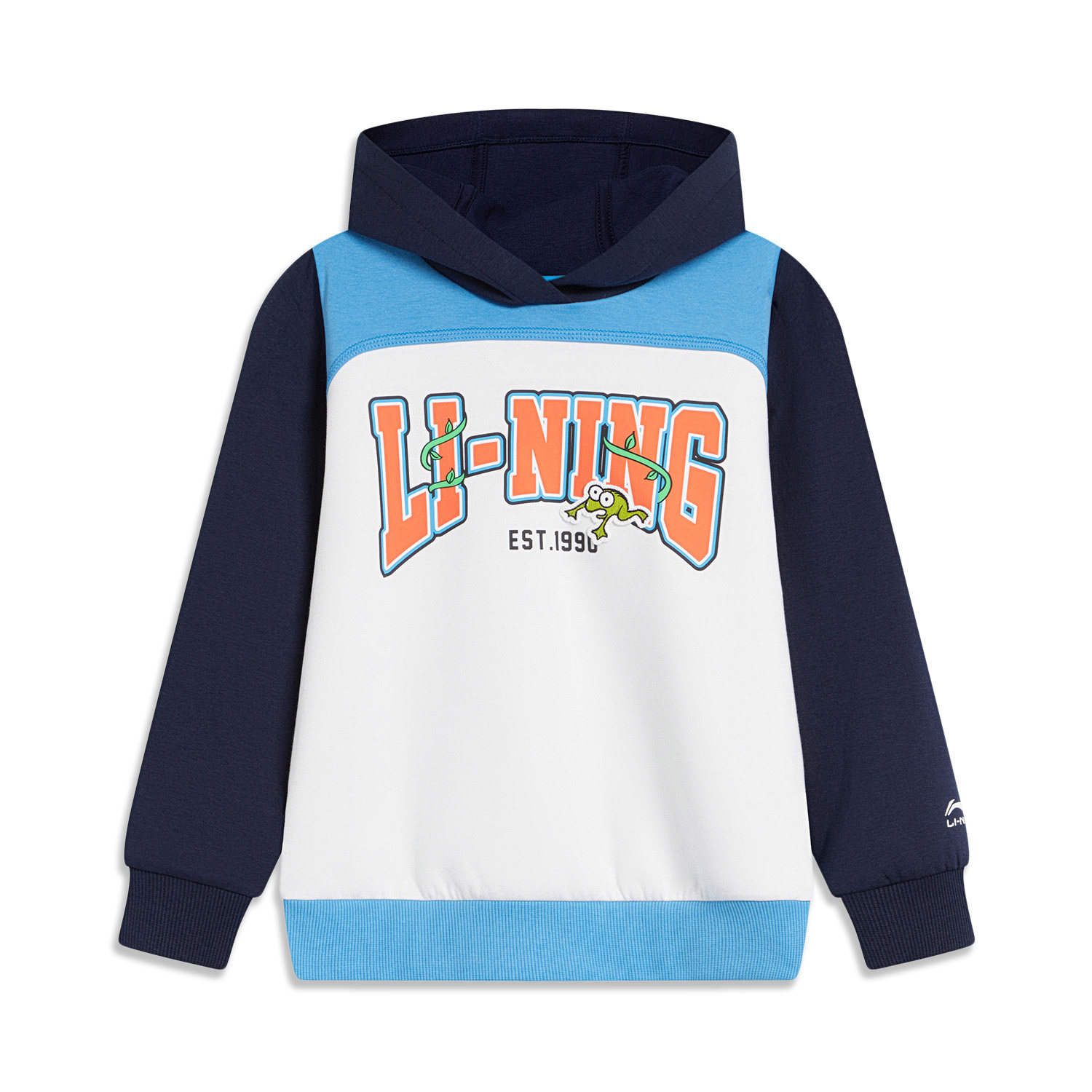 Lining/李宁正品运动潮流系列儿童简约拼接连帽套头卫衣YWDT147,童装/婴儿装/亲子装,卫衣/绒衫,淘宝优惠券,粉丝福利购,淘宝优惠卷
