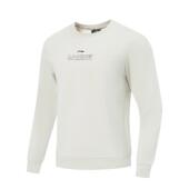 李宁正品 健身系列男子锁温保暖舒适透气圆领运动针织卫衣AWDV973