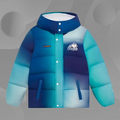 Lining/李宁正品X卓大王联名系列羽绒服男女小大童运动服YYMS113