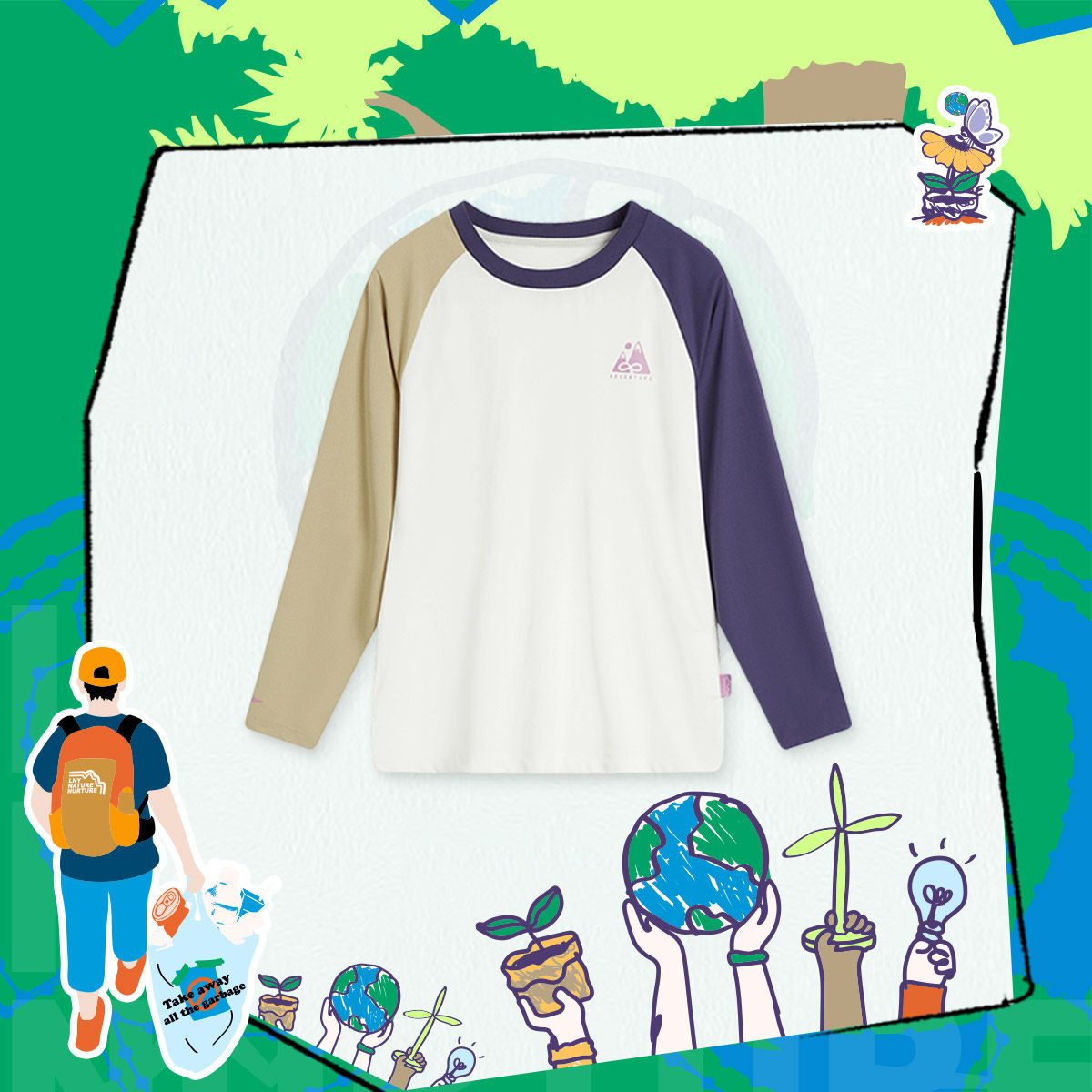 李宁正品运动女大童户外系列速干凉爽圆领撞色经典长袖T恤YTLU010,童装/婴儿装/亲子装,T恤,淘宝优惠券,粉丝福利购,淘宝优惠卷