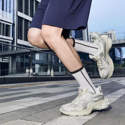 李宁正品扶摇BOOM男子轻量高回弹复古运动厚底耐磨跑步鞋ARXV005