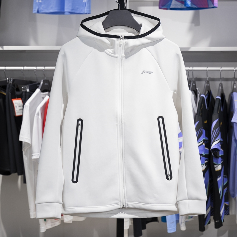 李宁正品男子简约运动开衫卫衣