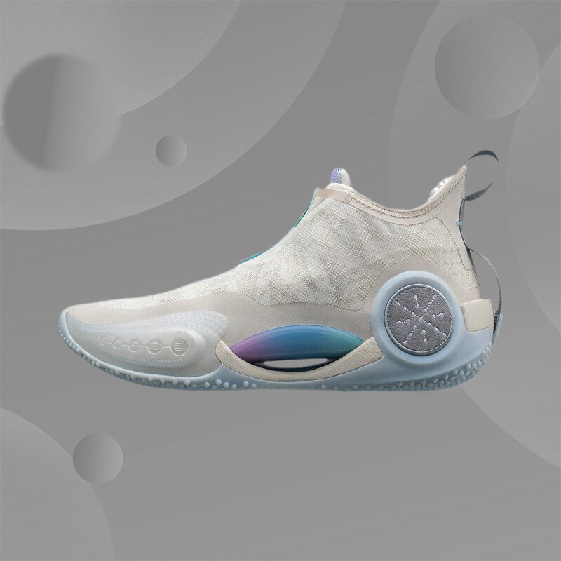 李宁正品男子韦德之道9纯白迈阿密高帮实战耐磨舒适篮球鞋ABAR119