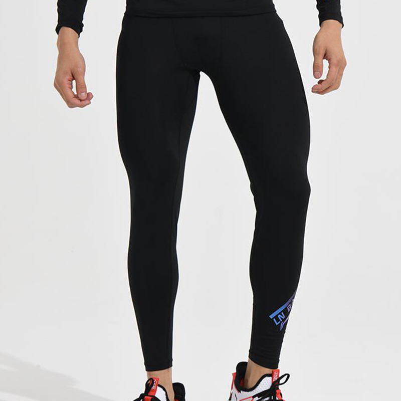 李宁男子保暖紧身运动长裤