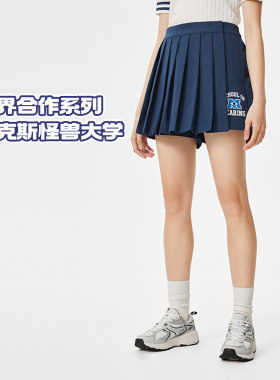 李宁正品X怪兽大学联名系列女子活力透气时尚裤裙ASKU126