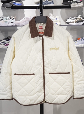 李宁正品日斗进金系列女子时尚保暖宽松翻领休闲棉服AJMV022-4