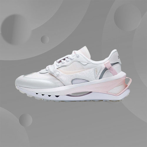 Lining/李宁正品新款樱花系列方圆PREMIUM透气女子休闲鞋AGCS122