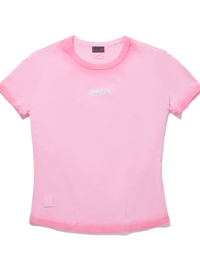 李宁正品夏季新款女子时尚潮流透气运动休闲圆领短袖T恤AHSW418