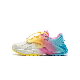 李宁正品2025夏季男女大童宁耀V3舒适运动减震复古休闲鞋YKCV092