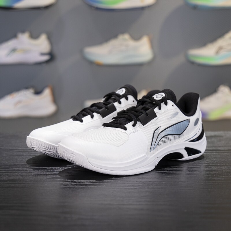 李宁正品2025新款男女款耐磨透气低帮稳定训练羽毛球鞋AYTV013-2