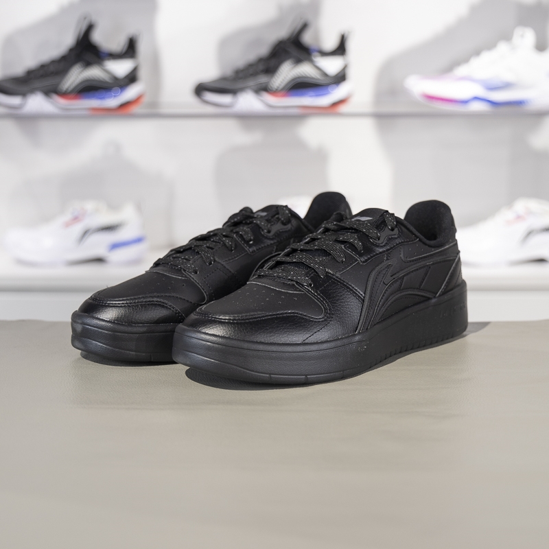 李宁正品元宝新款男子轻质柔软回弹系带防滑经典休闲鞋AGCU515-5