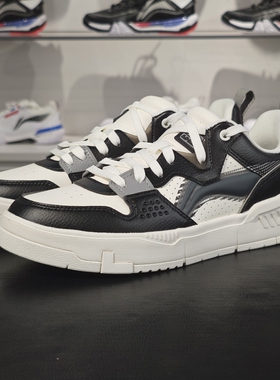 李宁正品COMMON 80s男子新款耐磨透气百搭低帮休闲鞋AGCU007-2