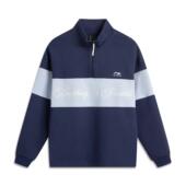 新款 李宁正品 2025冬季 男子潮流百搭宽松立领针织休闲卫衣AWDV561