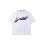 羽毛球系列男子针织透气舒适圆领短袖 Lining 李宁正品 T恤AHSR055