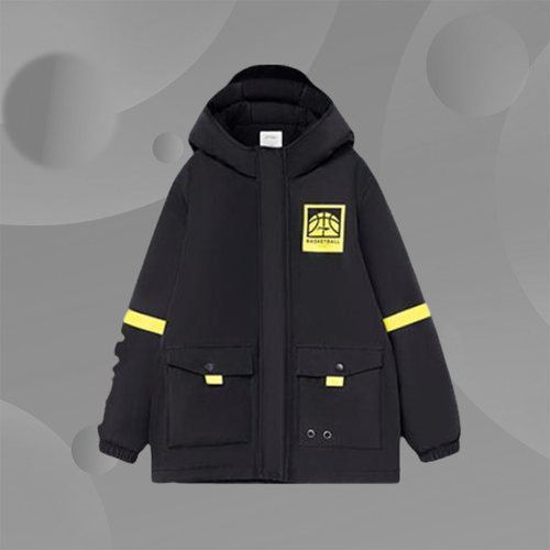 李宁正品童装男大童新品篮球运动系列宽松中棉服外套YFMR003
