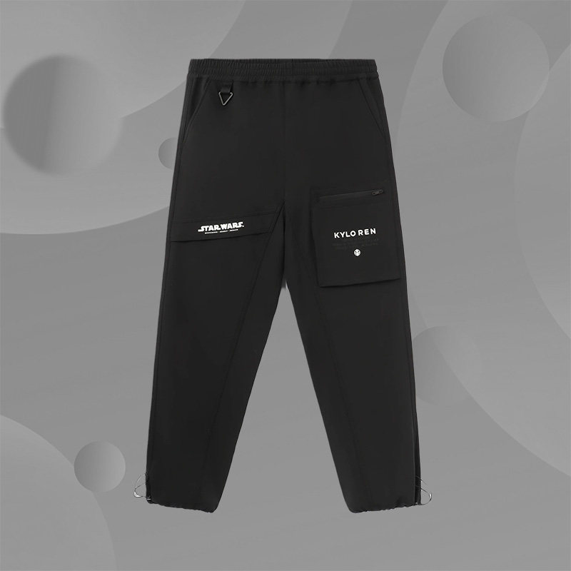 李宁新品星球大战联名系列男子束脚宽松加绒运动长裤AYKR901