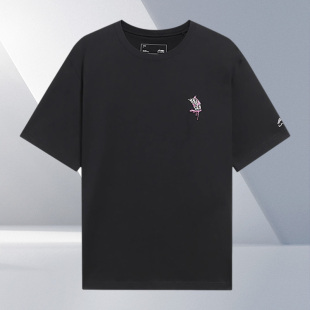 T恤AHSS323 运动潮流系列男子宽松透气圆领短袖 Lining 李宁正品