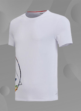 李宁正品短袖文化衫男子运动系列透气百搭运动上衣T恤AHSN181