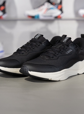 李宁正品2024新款流云女子舒适百搭耐磨回弹休闲慢跑鞋AGLU090-4