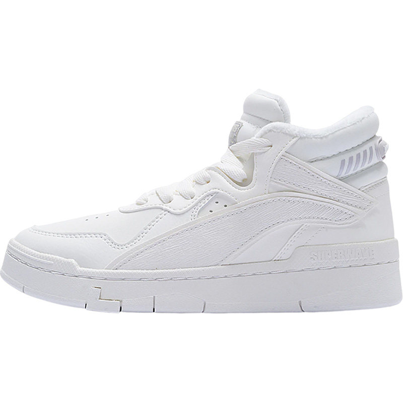 Lining/李宁正品惟吾 MID WNTR女子保暖高帮经典休闲鞋AGCS324