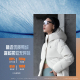 李宁正品 羽绒服AYMU502 健身系列女子防泼水防风透湿宽松保暖长款