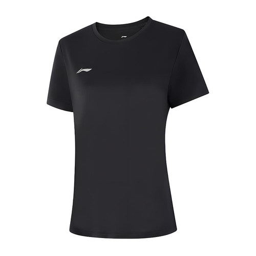 李宁女子时尚简约修身短袖