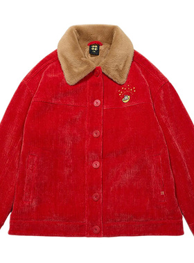 Lining/李宁正品日进斗金主题女子加绒保暖宽松休闲外套AFDT014