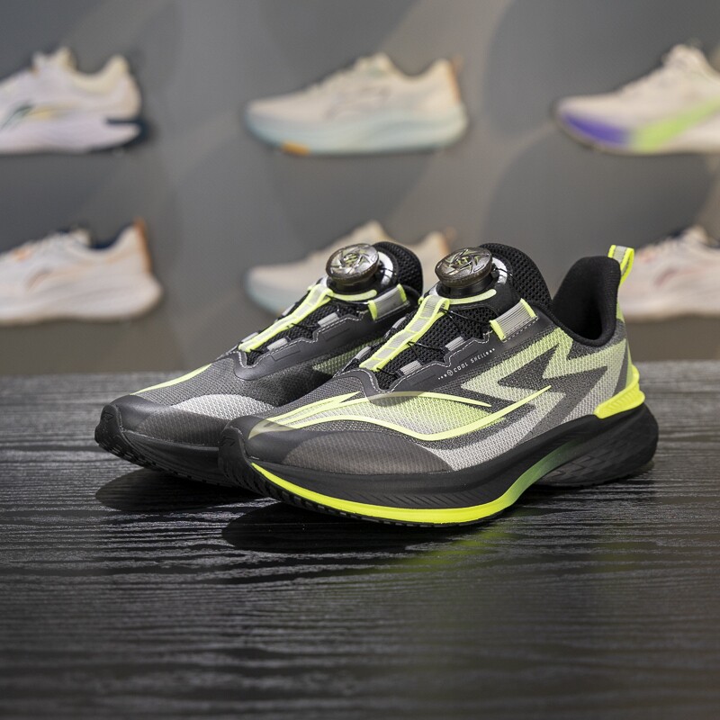 李宁正品2025新款男大童减震低帮网布透气运动跑步鞋YKFV094-5