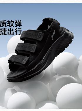 李宁正品SOFT COCA男女同款缓震回弹魔术贴百搭潮流凉鞋AGUV001