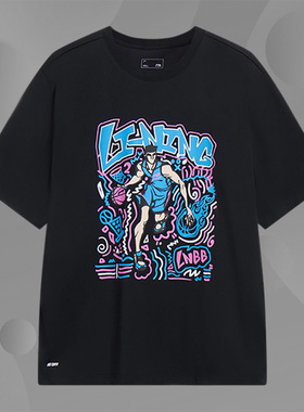 Lining/李宁正品运动时尚系列男子速干凉爽宽松短袖T恤AHST569