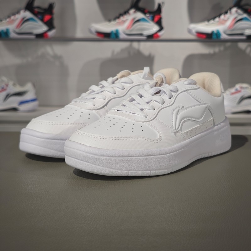 李宁正品2024新款女子简约系带增高防滑百搭厚底休闲鞋AGCU452-1,运动鞋new,运动休闲鞋,淘宝优惠券,粉丝福利购,淘宝优惠卷