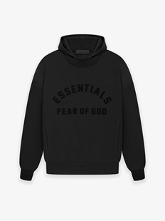 God FOG 23新款 连帽 Essentials 暗黑系弧形logo卫衣帽衫 Fear