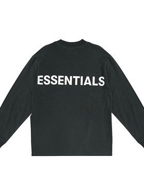 Essential Fear Of God FOG 19FW反光3M字母长袖圆领卫衣宽松潮流