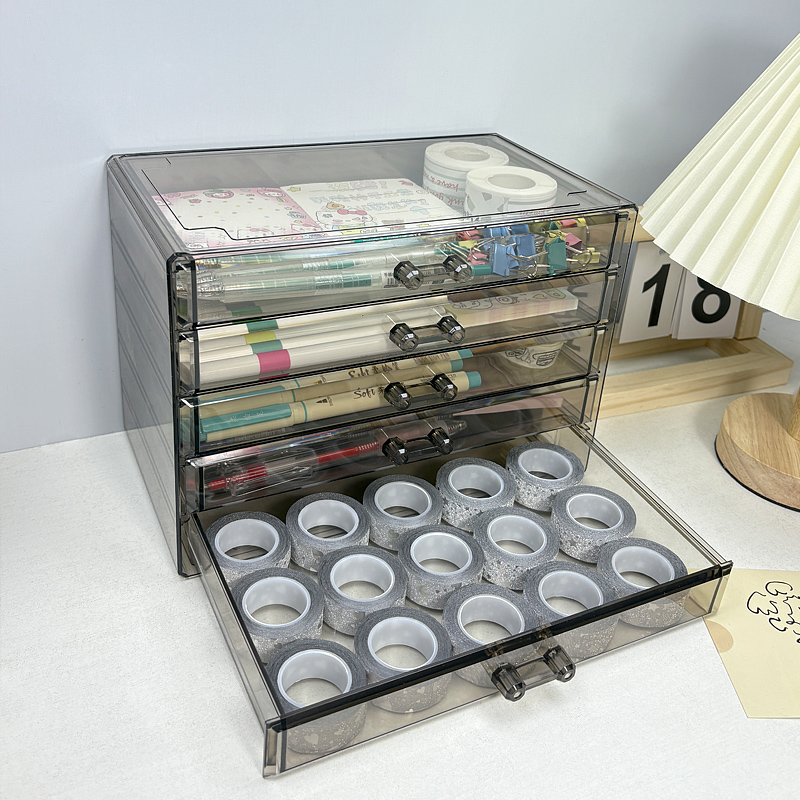 亚克力桌面抽屉式化妆品收纳盒