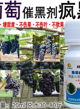 葡萄疯黑葡萄催黑上色剂快速上色催黑增甜膨果不硬梗不软果不落粒