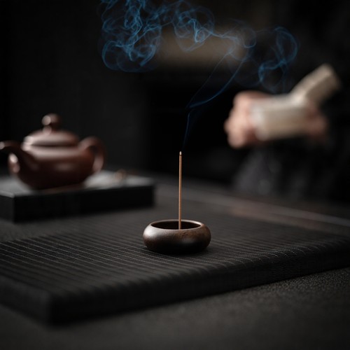 巴花黑檀木质迷你小香插