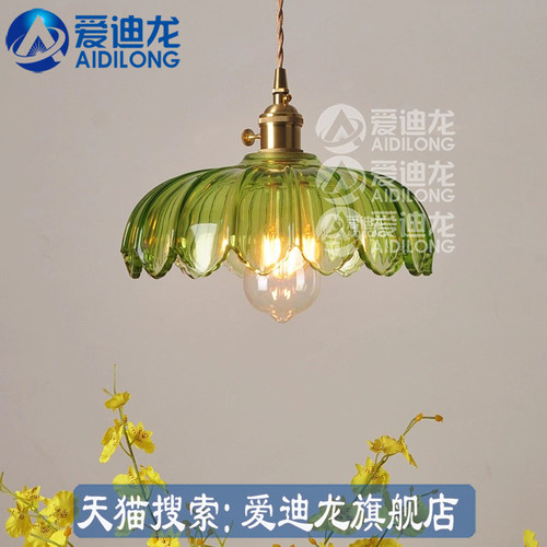 民国田园风纯铜绿色玻璃餐厅吧台