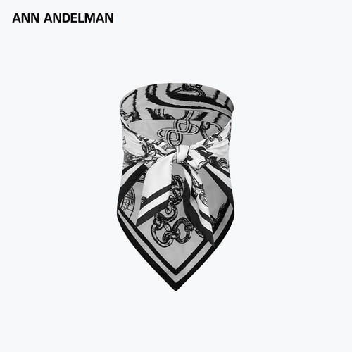ANN ANDELMAN520胶囊系列真丝丝巾露肩露背抹胸上衣外穿防晒披肩