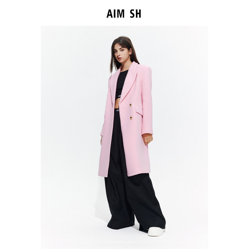 AIMSH官方直营粉色中长