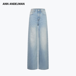 ANN ANDELMAN 官方直营 2025新款满天星碎钻牛仔裤 直筒牛仔裤