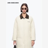 羽绒服女冬季 ANN ANDELMAN官方中长款 加绒加厚撞色毛绒领保暖外套