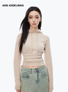 【名星同款】Annandelman叠帽羊毛衫修身设计运动衫