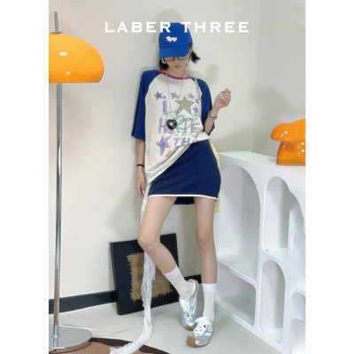 LABERTH撞色串珠不对称