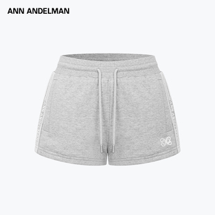 ANN ANDELMAN官方直营2025年新品灰色运动拉链衫卫衣套装休闲短裤