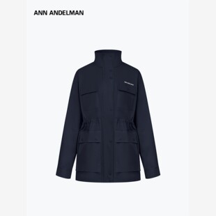 ANN ANDELMAN官方多口袋风衣外套工装休闲时尚宽松收腰中长款大衣
