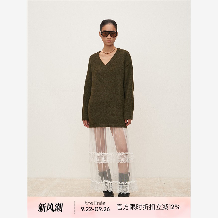 TheenesboutiqV领毛织