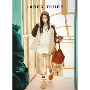 LABERTHREE 鞠婧祎同款 串珠厚底袋鼠博肯拖一脚蹬百搭舒适毛毛拖