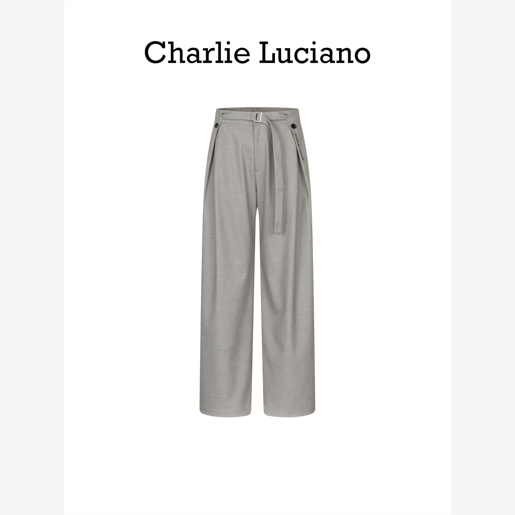 CharlieLucno系带阔腿西