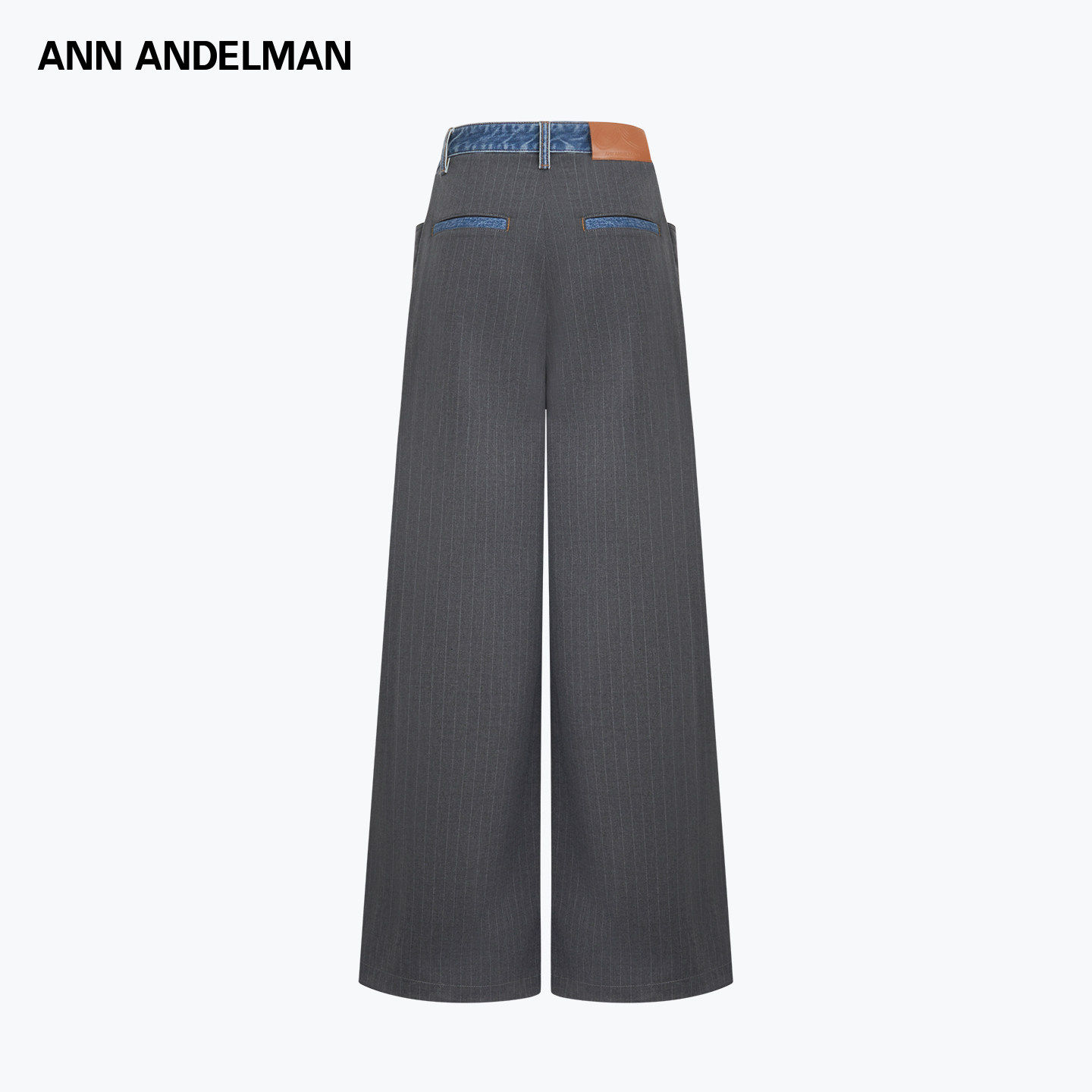 ANNDELM男女同款牛仔拼